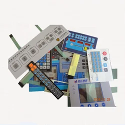 5pcs Custom Membrane Switch Keypad With LCD Window / LED Waterproof Membrane Switch Polyester PET PC PVC Panel Switch