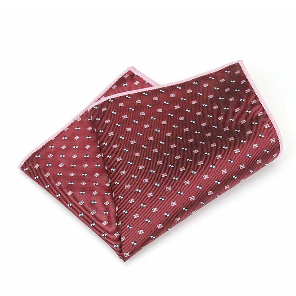 HUISHI Floral Pocket Square Jacquard Handkerchief  Hanky Suits Mens Pocket Square