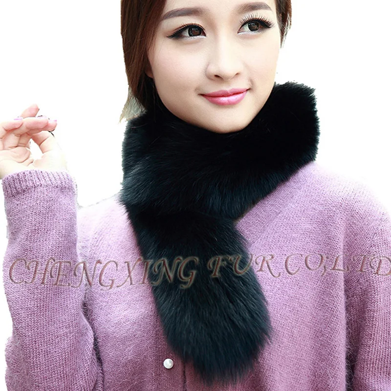 CX-S-187A Single Side China Wholesale Cheap Real Fox Fur Scarf