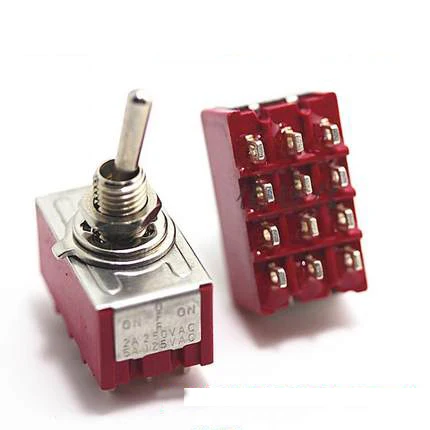 

MTS-403 MTS-402 perforate diameter 6 mm self-lock 12 pins toggle switch