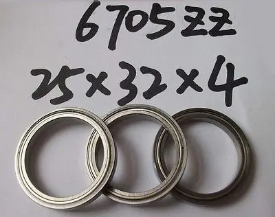 

10pcs 6705-2Z ZZ bearings Ball Bearing 6705ZZ 25 x 32 x 4mm