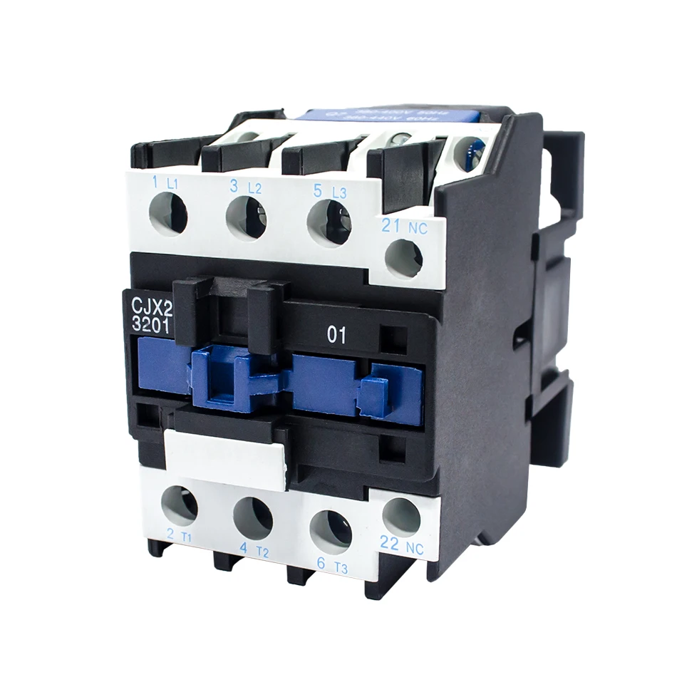 AC 220V contactor CJX2-2510 CJX2-3210 24VAC 1 phase 25A 32A contact 380VAC 3 phase