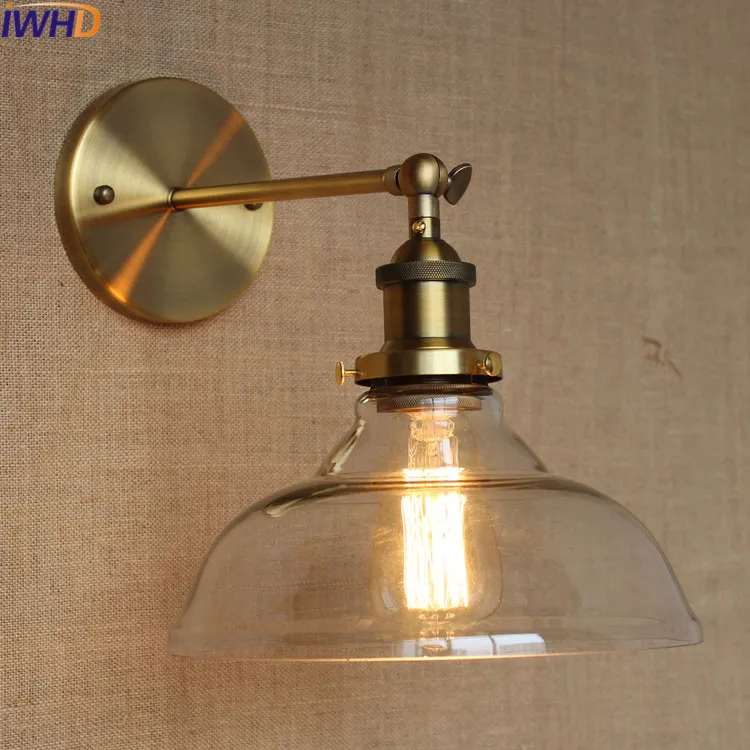 IWHD Loft Vintage Wall Light up down Retro Iron Arm Wall Lamp Led Lighting Stairs Bedroom Living Room Beside arandela Luminaire