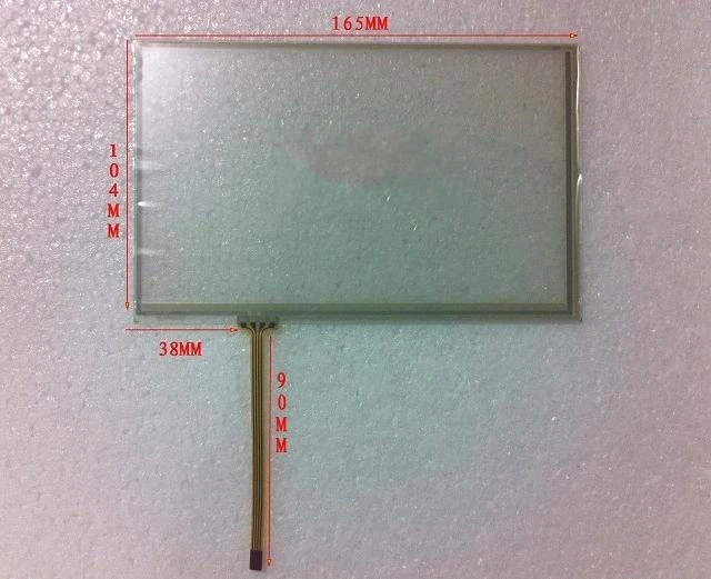 

10pcs/lot Four-wire resistance new 7 inch 7.1 inch touch screen 165*104 mm AT070TN83 v. 1 special touch screen high permeability