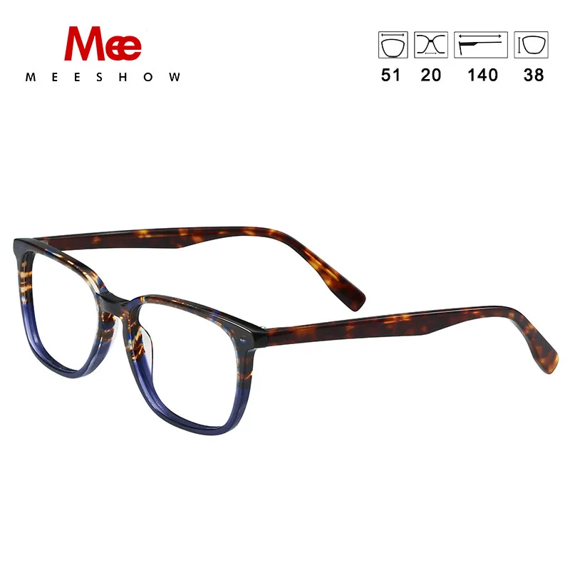 2020 Meeshow prescription glasses acetate MEN' glasses oculos de grau feminino armacao eyeglasses vintage frame NEW fashion