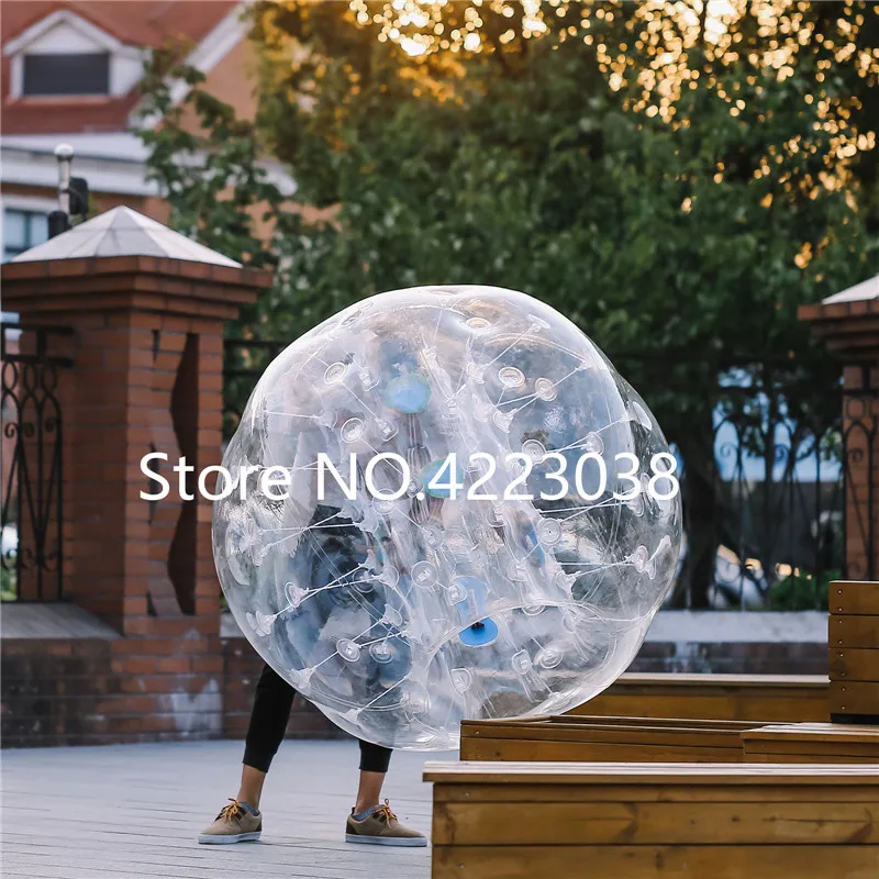 Free Shipping 1.5m Clear Bubble Soccer Set Grassplot Snow Field Body Inflatable Bubble Soccer Bubble Ball