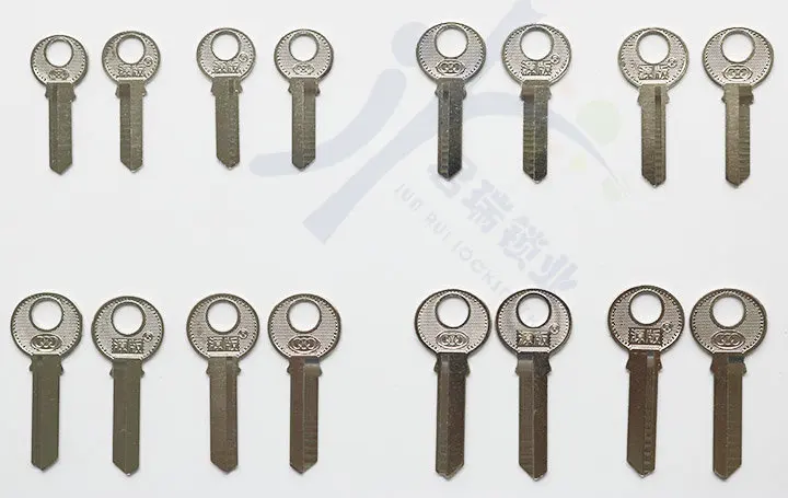 3 개/몫 새로운 원래 자물쇠 빈 키 3 링 키 배아 자물쇠 키 배치