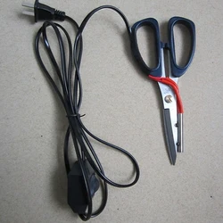 Electric Heating Tailor Scissors Power Hot Scissors Knife Heated Pen Working Indicator For Cloth Cutting Electric Scissors 토리배가위