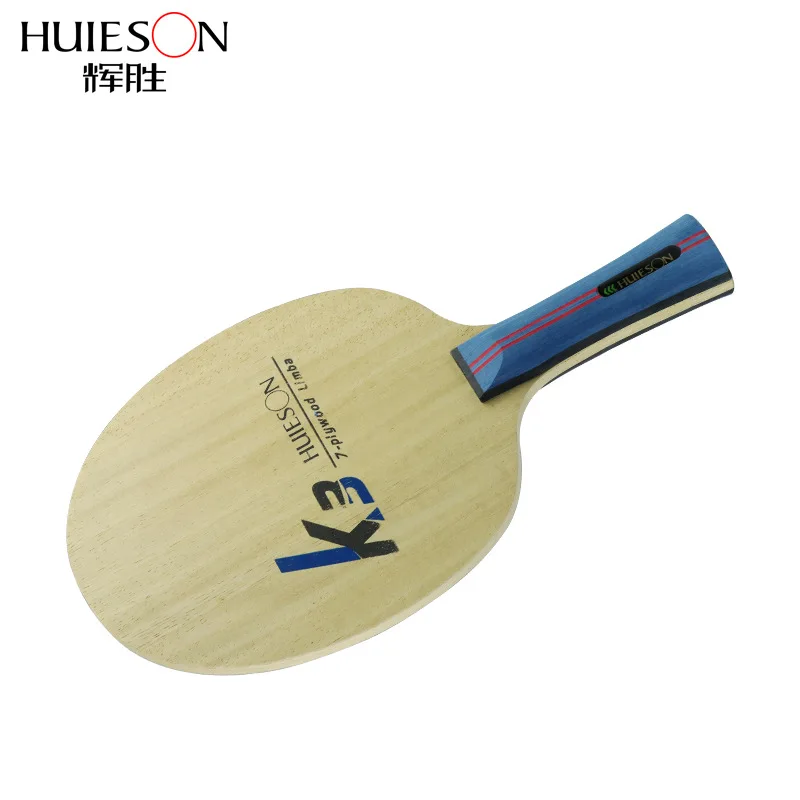 Huieson 7 Ply Pure Wood Table Tennis Blade 2 Ply Limba 5 Ply Ayous Wood Powerful Ping Pong Blade for Senior Training Racket K3