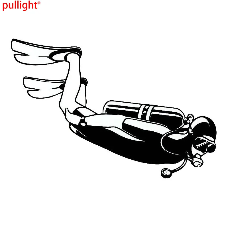 

16.8*11.6CM Covering The Body Of Extreme Sports Hobby Diving Stickers