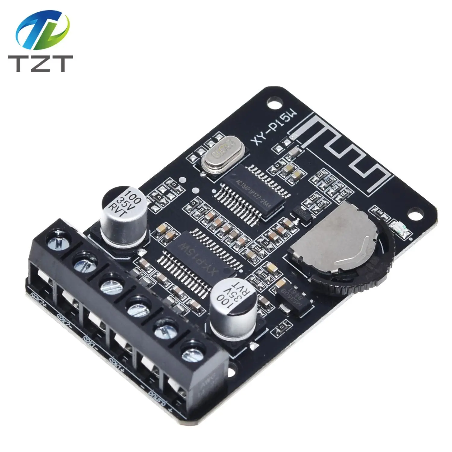 TZT 10W/15W/20W Stereo Bluetooth Leistungsverstärkerplatine 12V/24V Hochleistungs-Digitalverstärkermodul XY-P15W – Detail 7