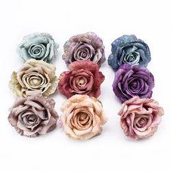10CM European Roses Head Home Party Decoration Wedding Bridal Accessories Clearance Scrapbooking Flower Wall Artificial Flowers