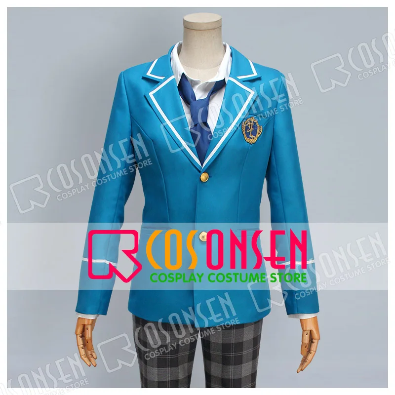 

COSPLAYONSEN Ensemble Stars Yumenosaki Private Academy Blue School Uniform Cosplay Costume