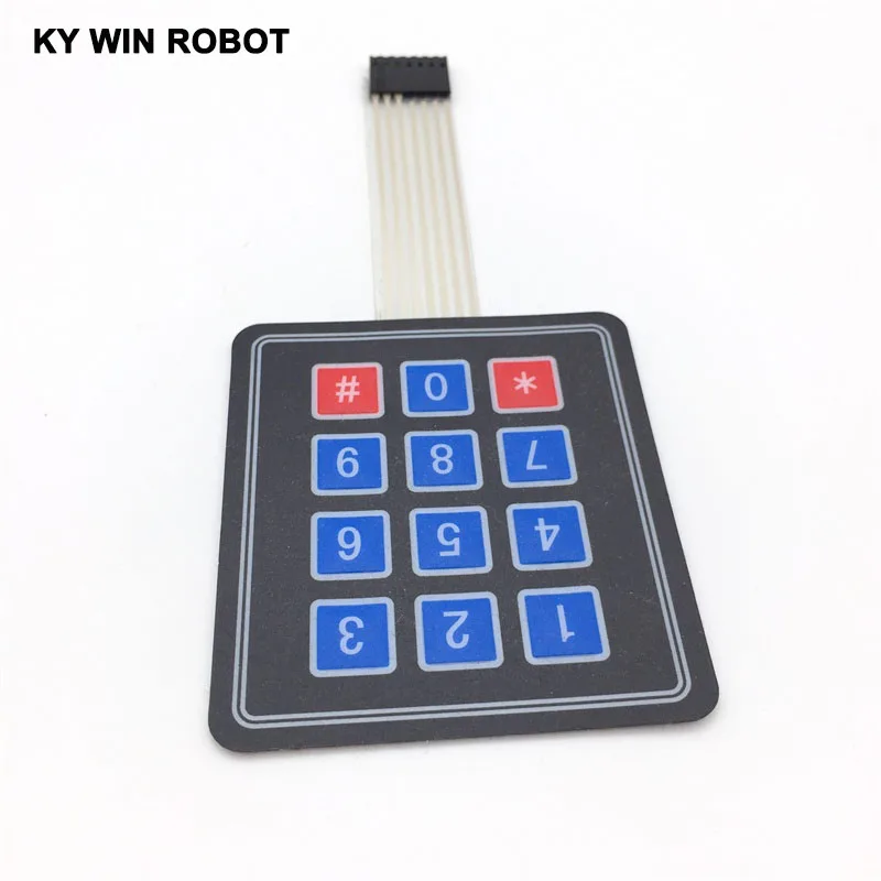 3X4 Matrix Keyboard For Arduino Array Module 12 Key Membrane Switch Expansion Keypad Panel 3*4 Control Microprocessor AVR