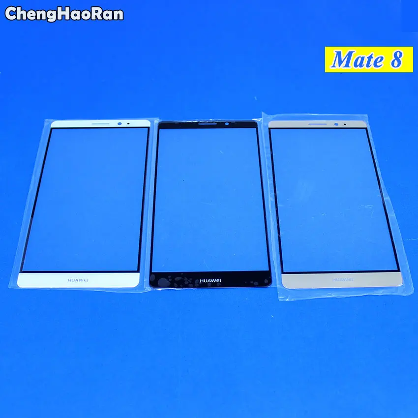 ChengHaoRan Replacement Parts Outer Screen Front Glass Cover LCD Touch Screen Lens For Huawei Ascend Mate 8 9 10 10pro S