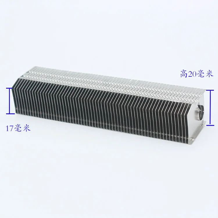 All aluminum Radiator flakes Fins finned match 8mm heat pipe radiator processed to welding cooling heatsink+8*200mm Copper Tube