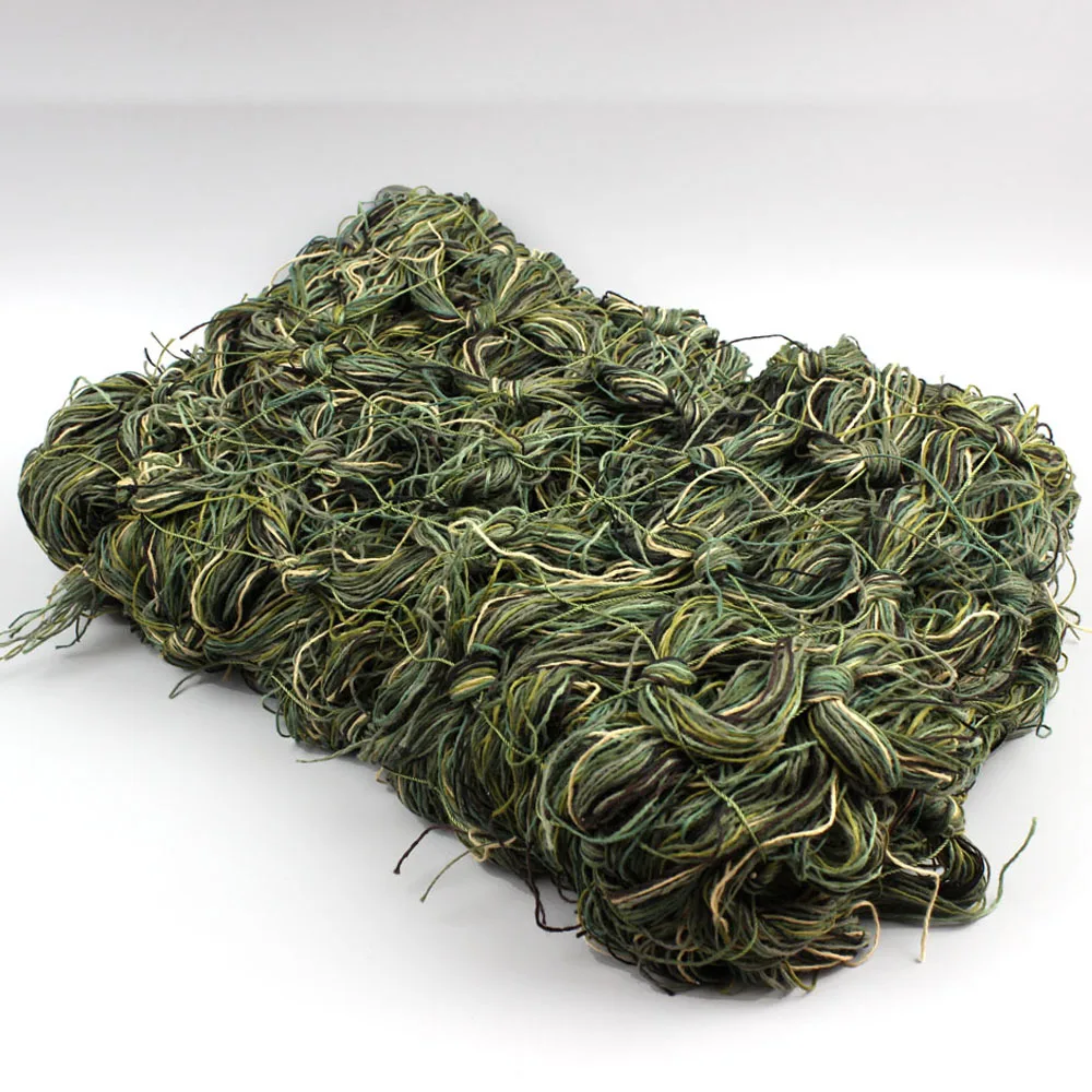 ROCOTACTICAL Synthetic Camo Ghillie Netting 80x90cm Woodland Military Thread Camouflage Netting for Airsoft Paintball Hunting