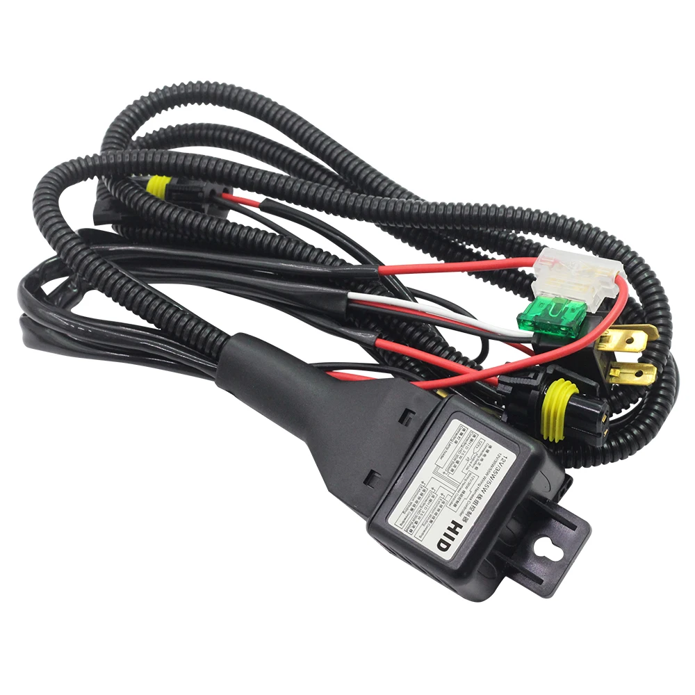 H4 H4-3 Hi/Lo Bi Xenon Light HID Kit Bulb + Ballast + Harness Wire 55W 4300K-10000K 12V Car Light Headlight High Low Beam
