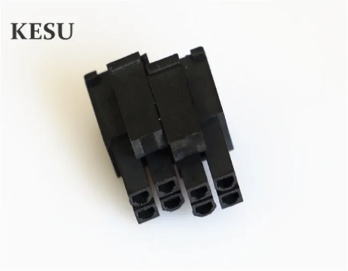 4.2mm black CPU 4+4PIN 8-Pin 8PIN male Connector for PC computer ATX graphics card GPU Power connector plastic shell Housing