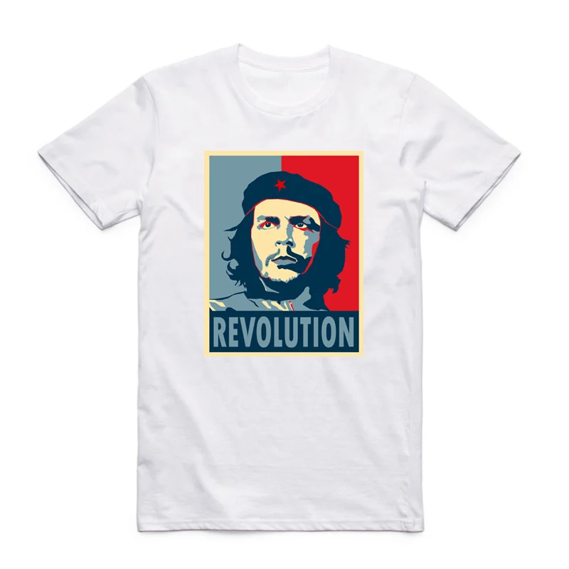 Asian Size Printing Cuba Kuba Avana Revolution Fidel Castro Che Guevara Communist T-shirt O-Neck Short Sleeve T-shirt HCP4173