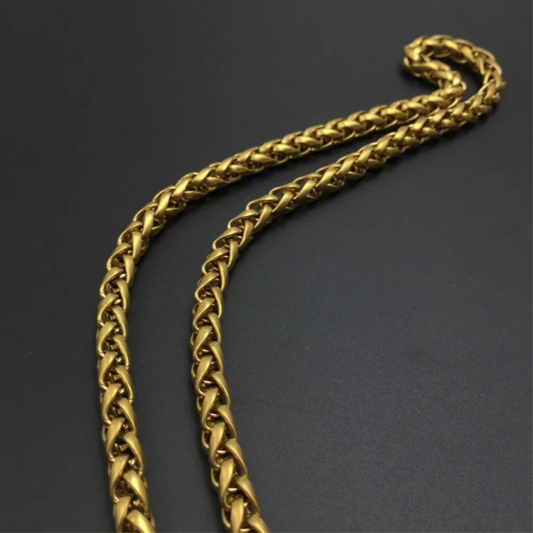 Solid brass wallet chain Key Chain Metal Punk Waist buckle hook Brass Ring Chain Metal Punk Waist Chain belt Accessories