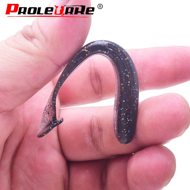 6Pcs Jig Easy Shiner Soft bait 80mm 3.5g Wobblers Fishing Lures shrimp odor Silicone Bait T tail Swimbaits Fishing Tackle