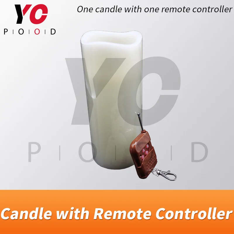 Candle with Remote Controller escape game prop use the controller to light on or off the wireless candles takagism room YOPOOD