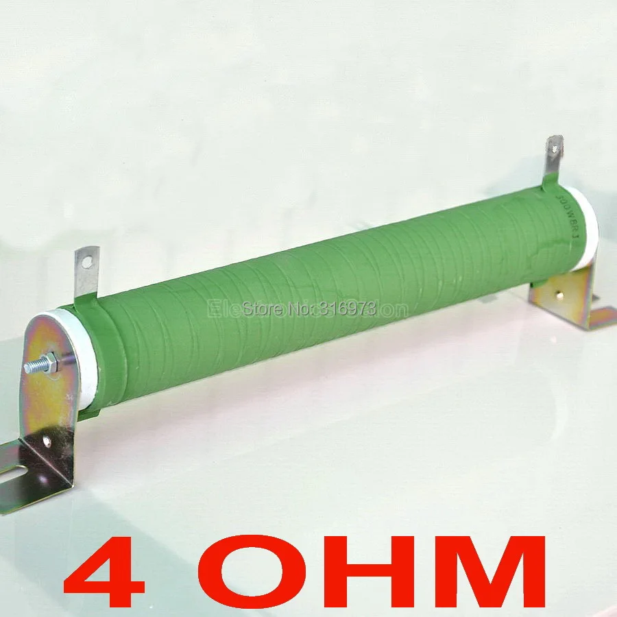 4 ohm 300 Watts Non-inductive Wirewound Coated Ceramic Tube Resistor,  Audio Amplifier Dummy Load, 300W.