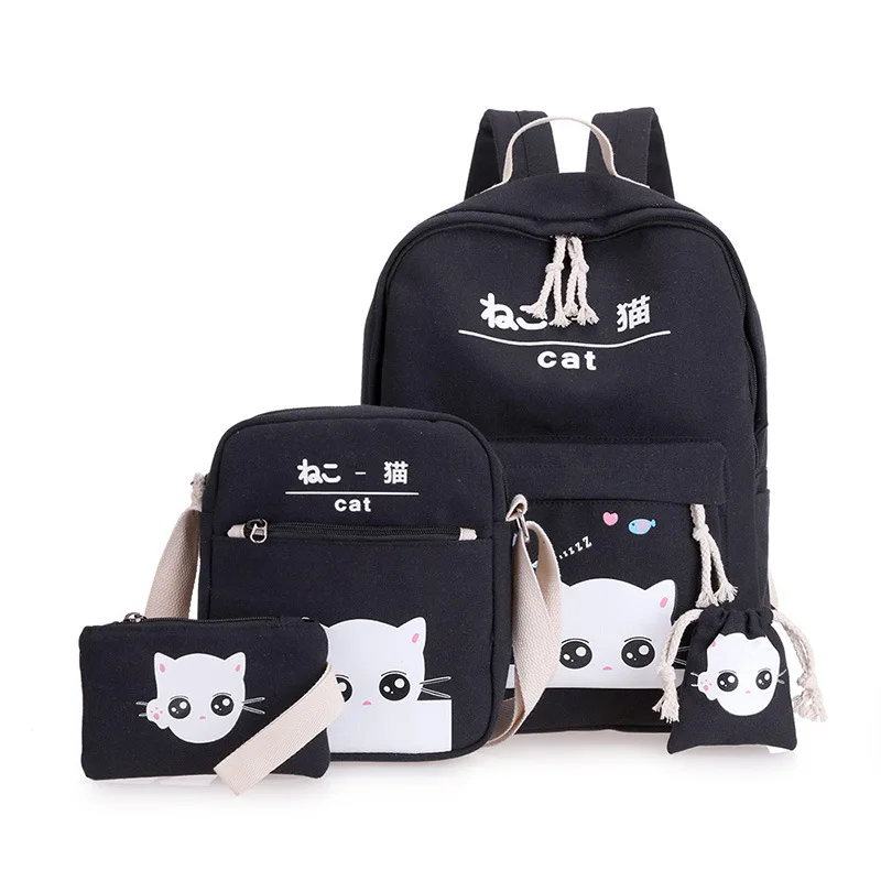 Satchel school bags 4 set /pcs School orthopedic satchel Backpacks for children School bag for girls mochilas escolares infantis