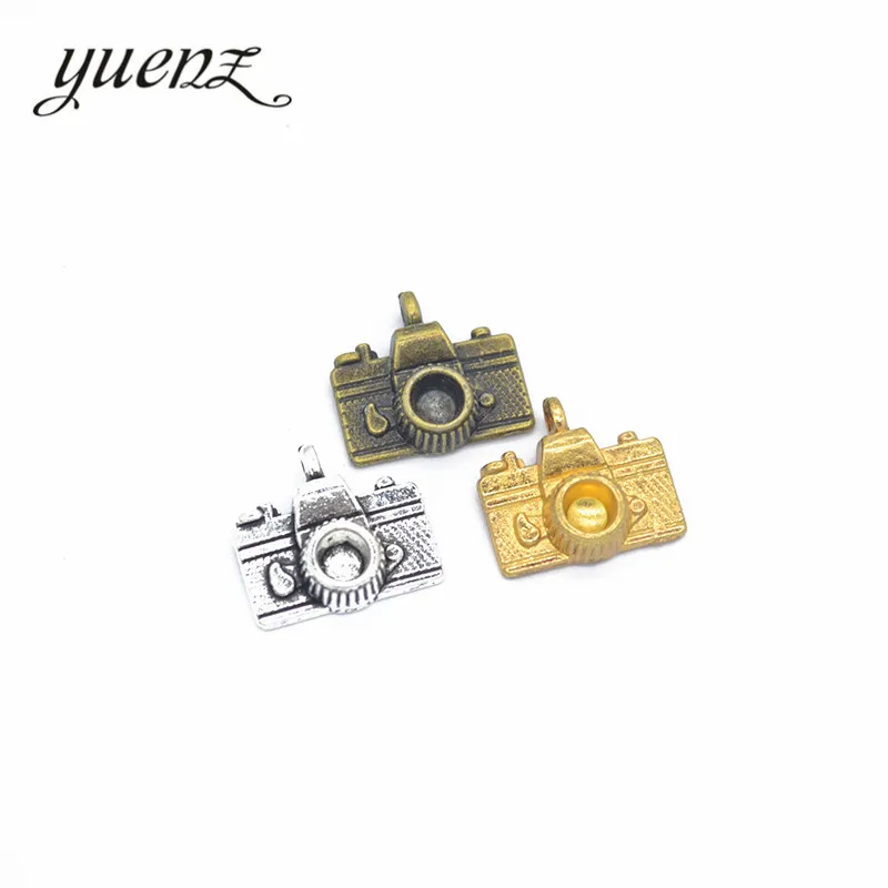 YuenZ 10pcs Antique silver Plated Zinc Alloy Necklaces Pendants Jewelry camera Charms Diy Handmade Jewelry Findings 16*15mm J242