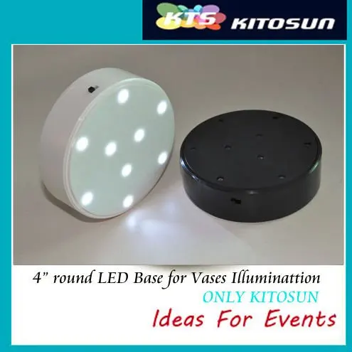 Super! Round shape battery operated LED Light Base, 4