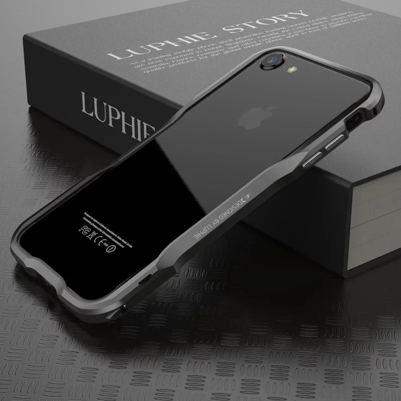 For IPhone 15 Pro Max 11 12 13 14 Pro Max X XR XS MAX 7 8 Plus Se 2 3 mini case Luxury Aluminum Metal Bumper Shockproof Cover