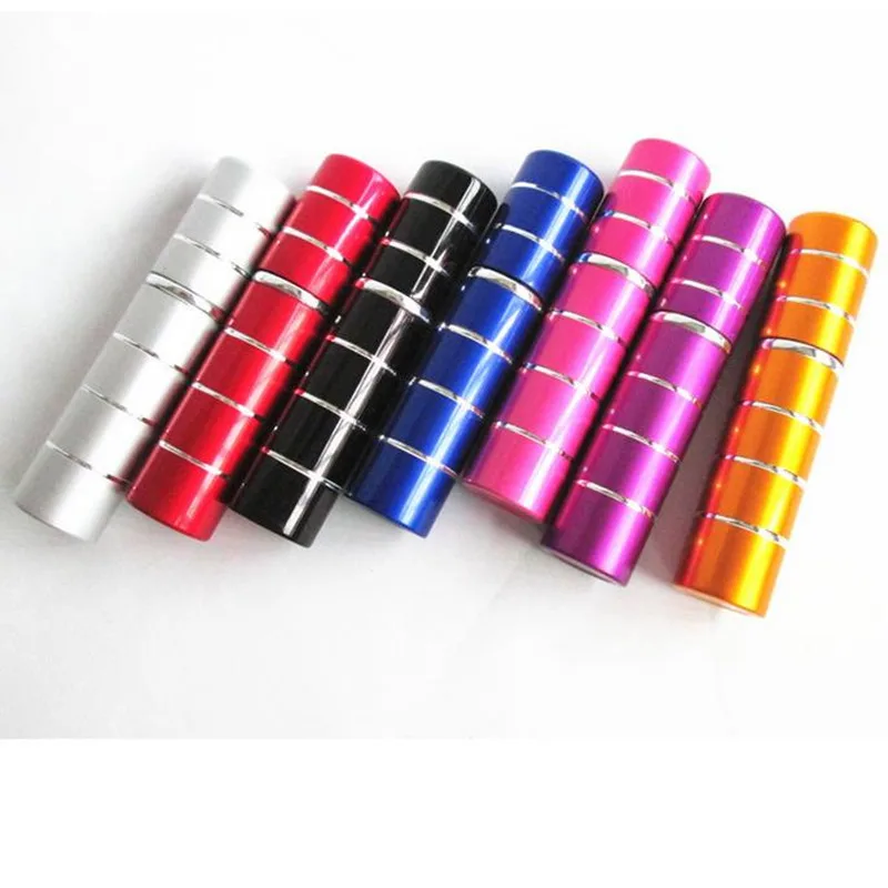 

Free Shipping 5 ML (500 pcs/lot) High quelity Mini Travel size Refillable atomizer metal aluminum empty perfume spray bottles