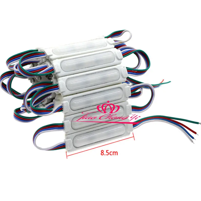 5730 9LED COB LED 160 degrees Module RGB DC12V IP67 waterproof lighting 100PCS