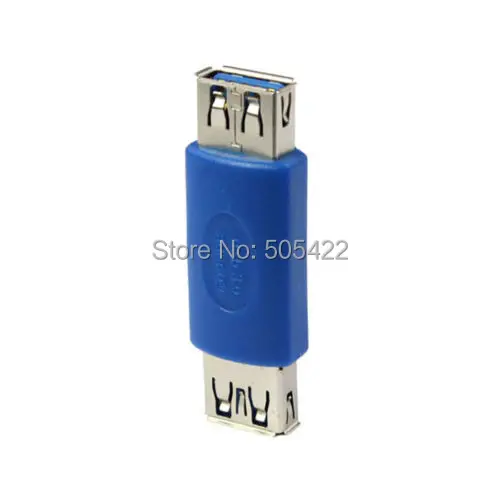 100pcs/lot USB 3.0 Type A External Female to Female  Adapter Connector Extender Gender Changer Support Data Sync and Charging