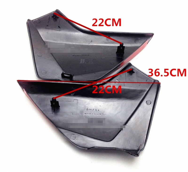 New motorcycle GS125 fender edge fuel tank side cover panel for Suzuki 125cc GS 125 fairing spare parts (ABS) red color