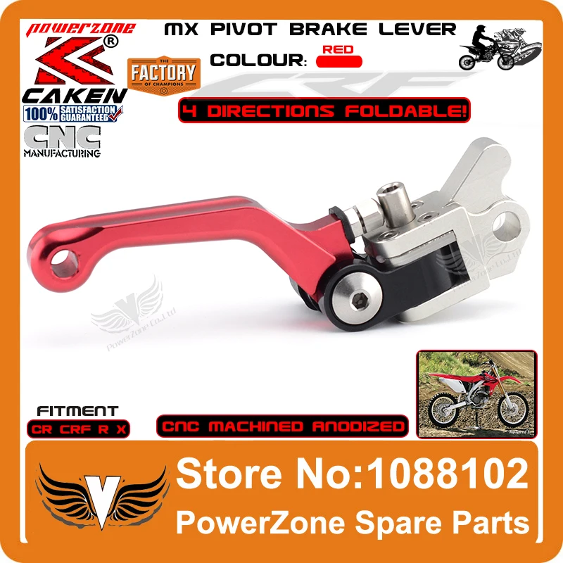 MX Povit Brake Lever 4 Direction Foldable Fit CR80 85 CRF125F 150R CR125 250 CRF230 CRF250R 250X CRF450R 450X Free Shipping