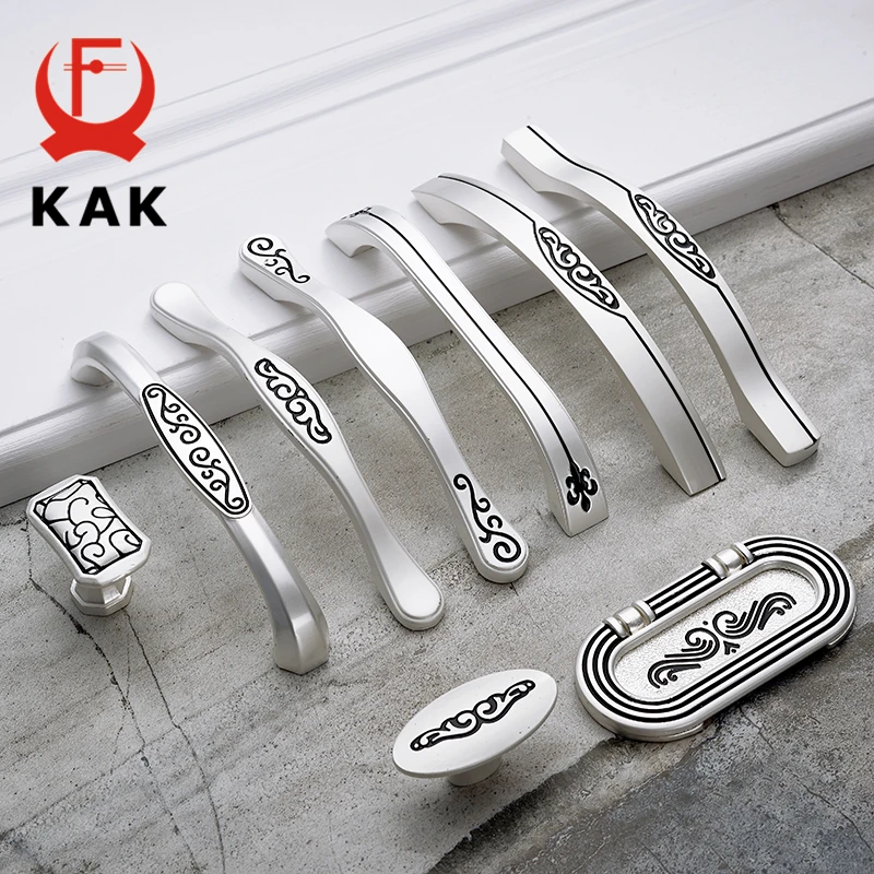 KAK Koszerű slotted tömör  Horgány Keverés kezeli 96mm 128mm konyhai szekrény kezeli Iratszekrény Aláíró jegyző knobs pulls Bútor Vásárú