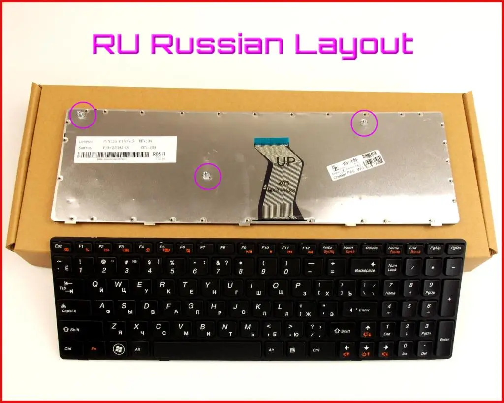 New Keyboard RU Russian Version for Lenovo Z570 V570 B570 B570A B570G B575 V570C Z575 B570EA B575 B575E Laptop