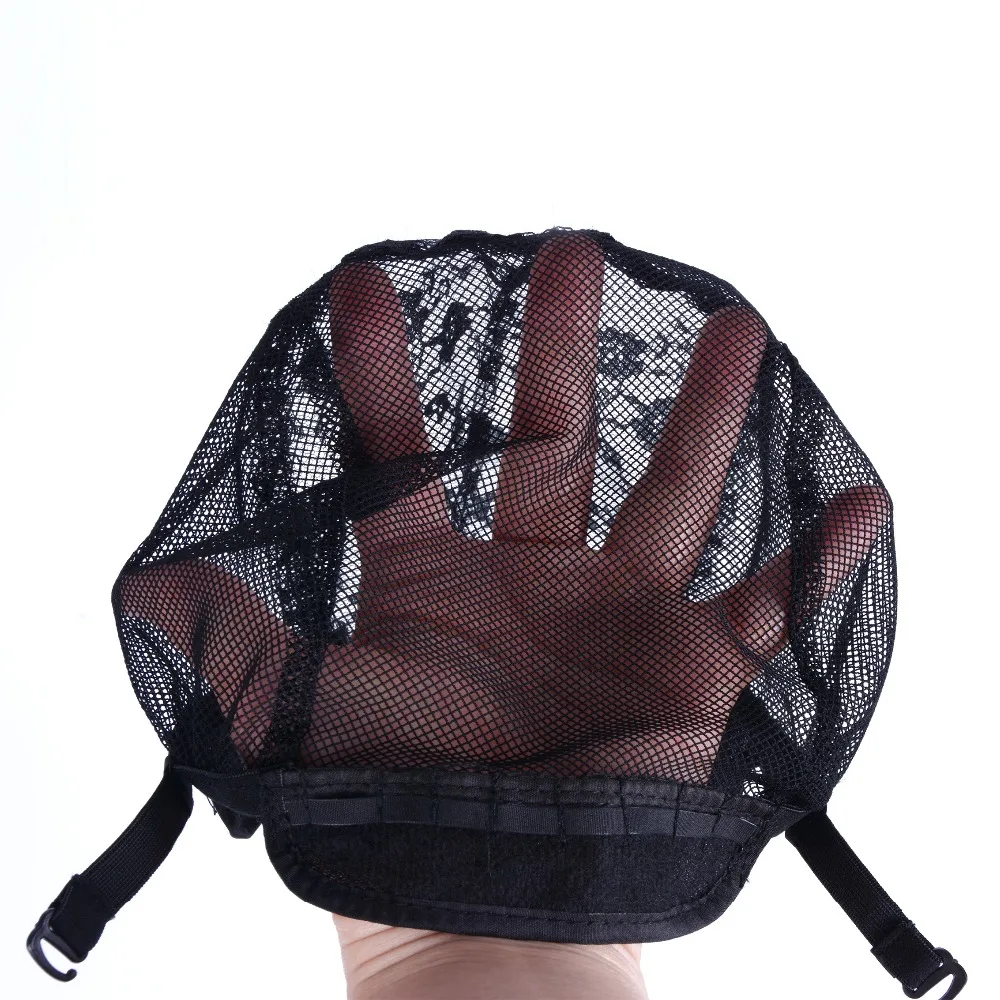 Peluca de encaje de 5 piezas para hacer pelucas, gorro elástico ajustable para pelucas, gorro de cúpula negra, redes para el cabello