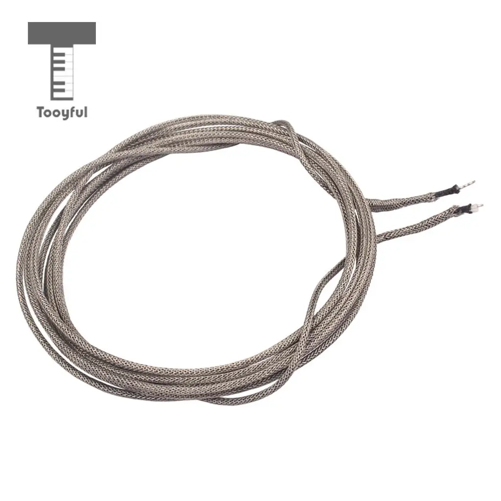 Tooyful Single Conductor Braided Shield Cable Guitar Circuit Wire Pickup Wire 22AWG 300cm Length