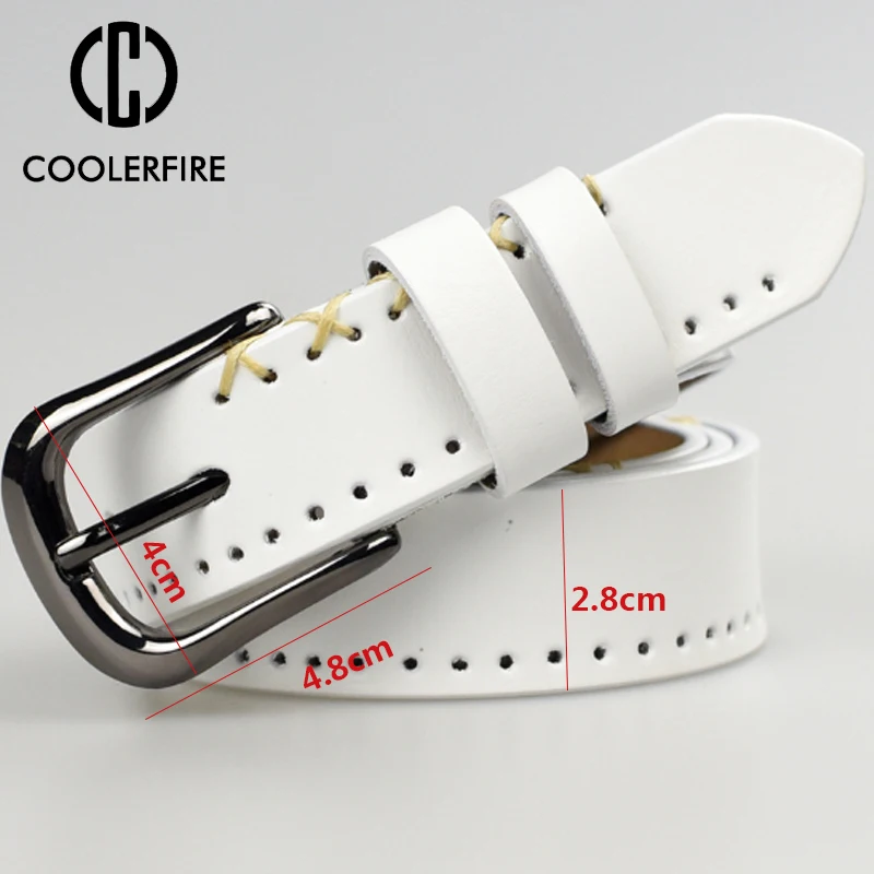 Fashion Desgin New Vintage Style Women Belts Cow Leather High Quality Alloy Pin Buckle Weaving grain Belt For Women  LB032