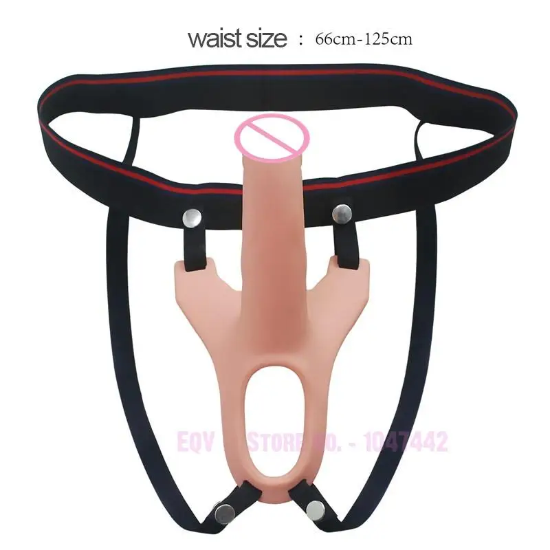 Remote Control Hollow Strap On Dildo For Men Women Strapon Realistic Dildo Vibrator ED Penis Extender Sex Toys Faloimitator.