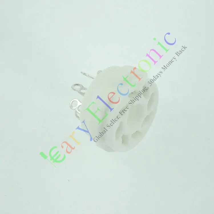 Tubo de vacío de cerámica de 8 pines, base de válvula octal Fr KT88 EL34B 6550 6SN7 amp, venta al por mayor y al por menor, 4 Uds., envío gratis