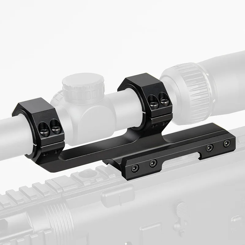 PPT New Arrival Dual Ring Rifle Scope Mount Black 6063 Aluminum Diameter 25.4-30mm For Picatinny Rail OS24-0201