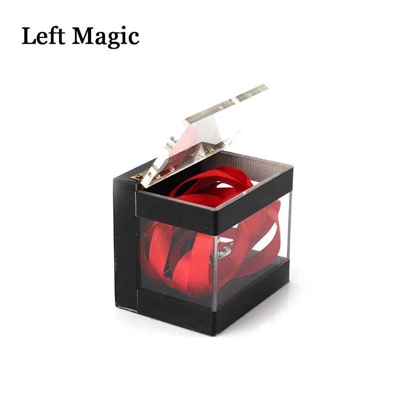 The Crystal Clear Switching Box Magic Tricks Prediction Box Magia Stage Close-Up Street Accessories Illusion Gimmick Prop Comedy