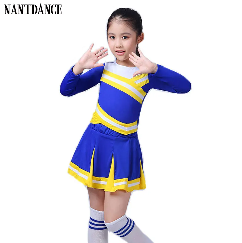 Vestido escolar para niños, conjunto de uniformes de escuela primaria, traje de animadora, líderes, ropa aeróbica para niños y niñas