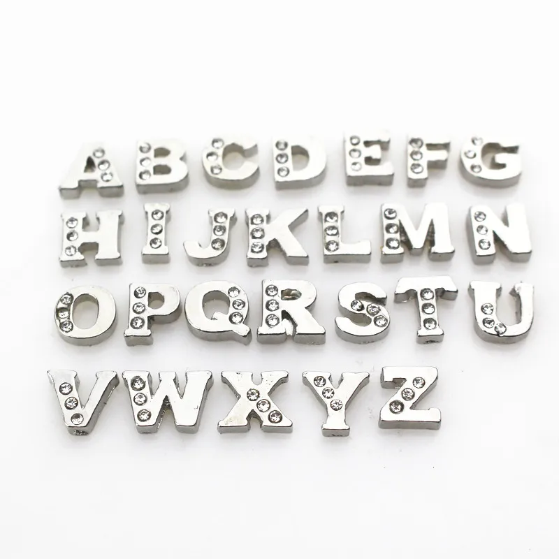 

New Arrive 130pcs Crystal A-Z 26 Letters Alphabet Floating Charms Living Glass Memory Lockets (Per 5pcs)