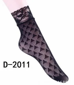 

10pairs/lot korean style woman sexy black lace short socks casual fishnet thin summer spring solid socks