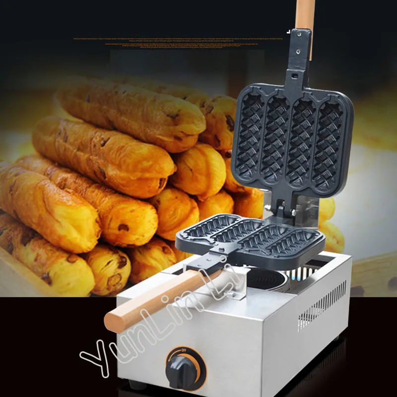 Gas Waffle Stick Maker Electric Hot Dog Waffle Maker Snack Baking Machine Gas Crisp Cake Maker Machine